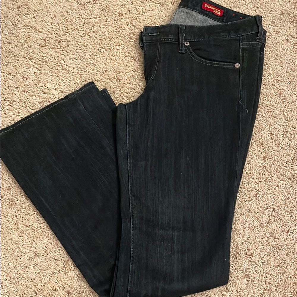 Express Stella Bootcut Dark Denim Jeans, Size 6